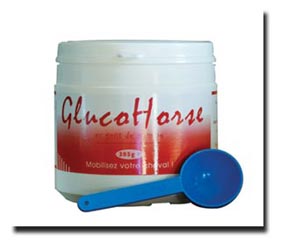 GlucoHorse. Sulfate de glucosamine pour poneys et chevaux. 385gr. Emballé avec beaucoup de soin et de façon hygiénique.